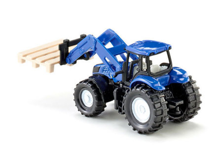 Siku New Holland met palletdrager (schaal 1:87)
