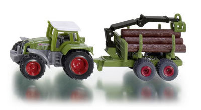 Fendt 936 Vario met bosbouw aanhanger (schaal 1:87)