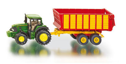 John Deere met Silagewagen (schaal 1:87)