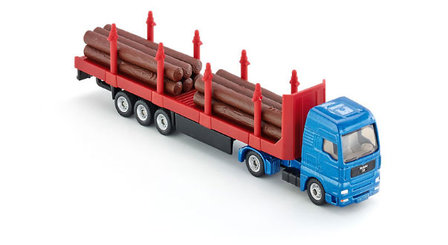 Siku houttransport vrachtwagen (schaal 1:87)