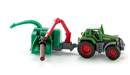 tractor met houtversnipperaar