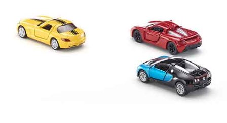 Siku geschenkset met sportwagens (schaal 1:55)