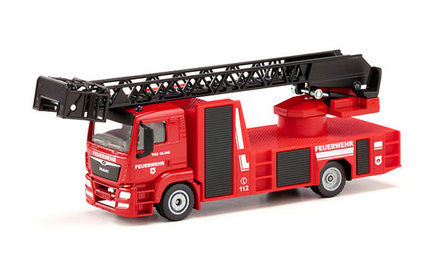 Siku MAN brandweer ladderwagen (schaal 1:50)