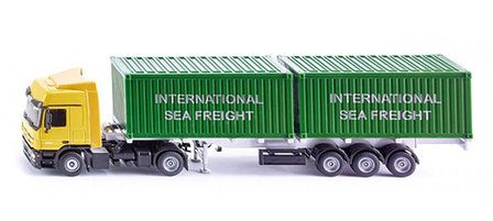 Siku vrachtwagen met containers