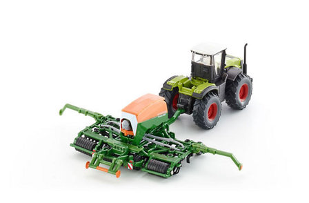 siku claas tractor met zaaimachine