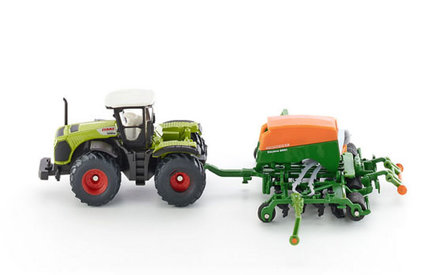 Siku Claas met amazone zaaimachine