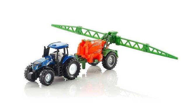 Siku New Holland met veldspuit