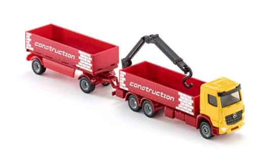 Siku Bouwvrachtwagen met aanhanger (schaal 1:87)