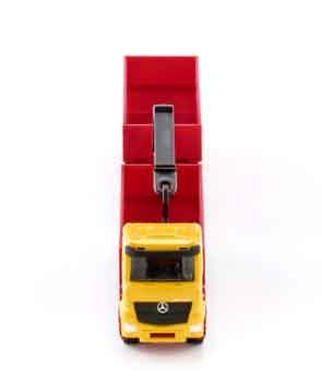 Siku Bouwvrachtwagen met aanhanger (schaal 1:87)