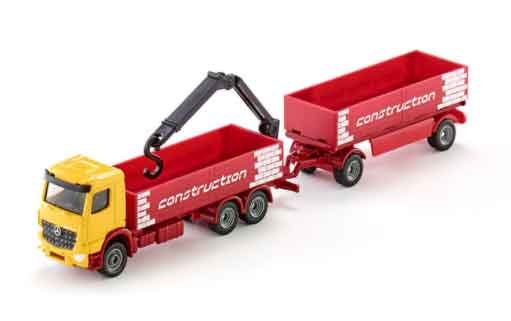 Siku Bouwvrachtwagen met aanhanger (schaal 1:87)