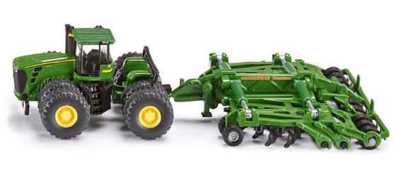 Siku John deere met cultivator