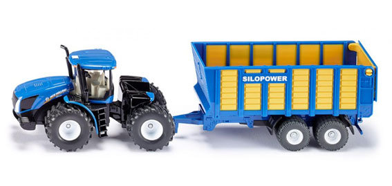 Siku New Holland met silagewagen