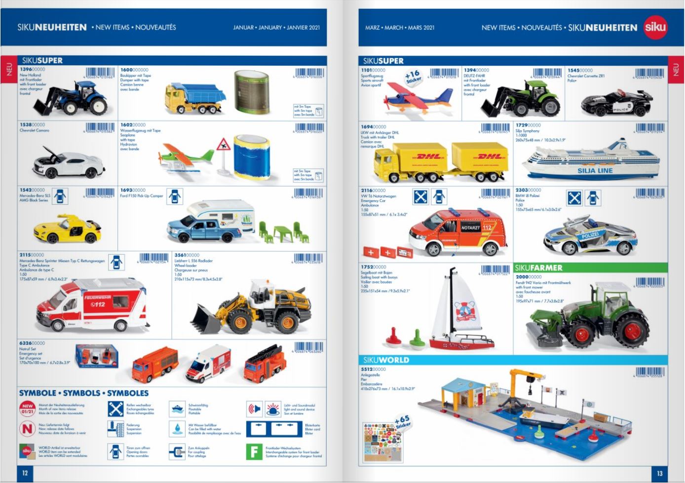 siku catalogus pagina 12 en 13