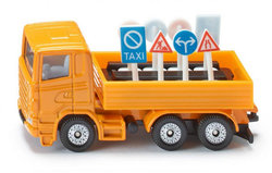 Vrachtwagen met verkeersborden (schaal 1:87)